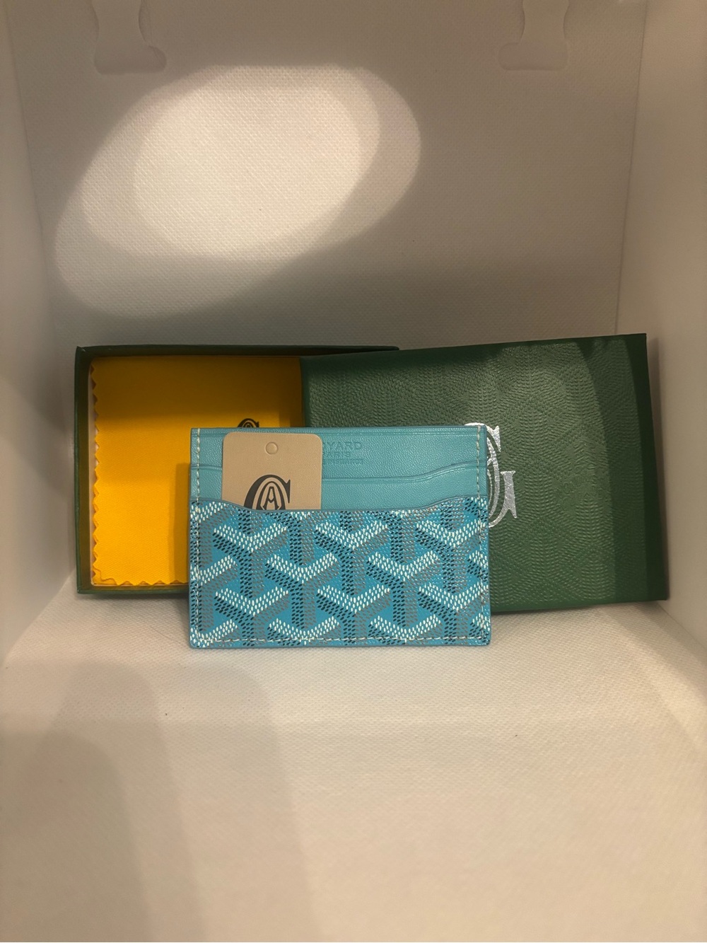 Patterned Cardholder - Light Blue